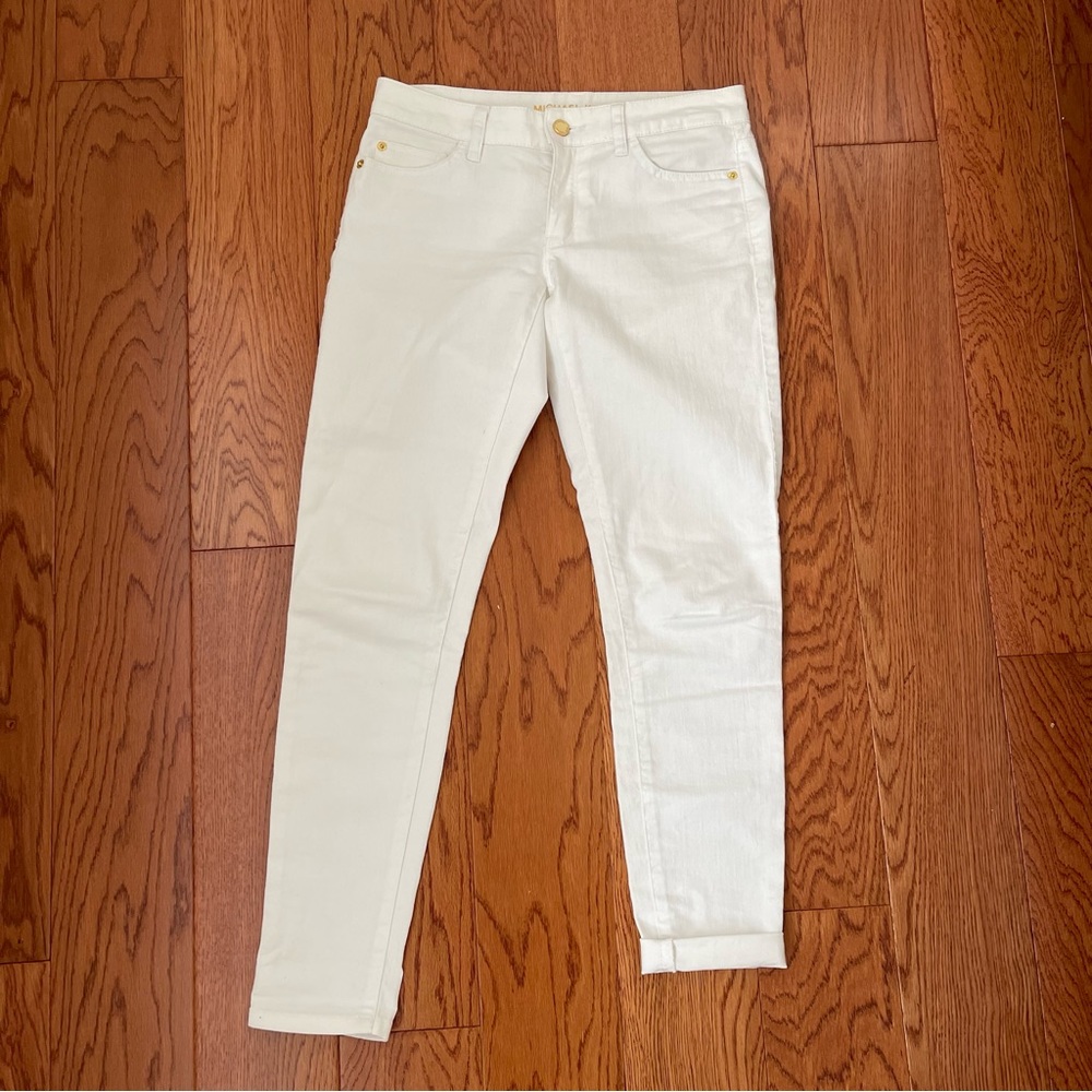 Michael Kors white, skinny jeans size 0